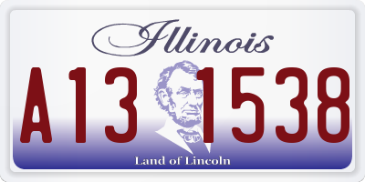 IL license plate A131538