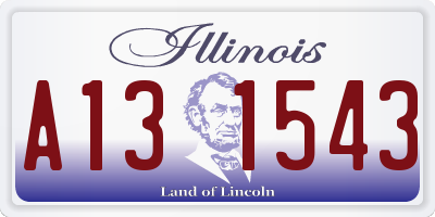 IL license plate A131543