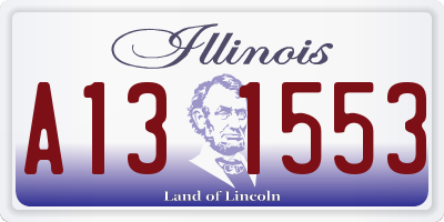 IL license plate A131553