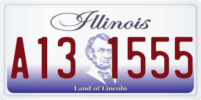 IL license plate A131555