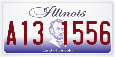IL license plate A131556