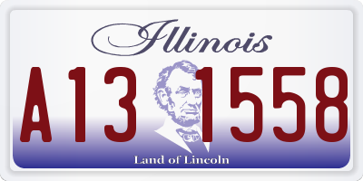 IL license plate A131558