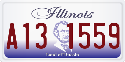 IL license plate A131559
