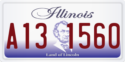 IL license plate A131560