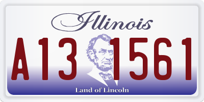 IL license plate A131561