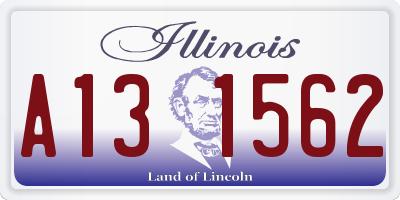 IL license plate A131562