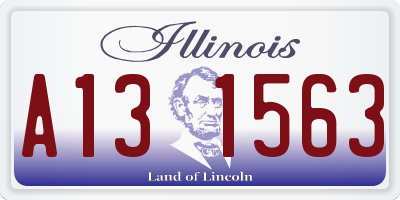 IL license plate A131563