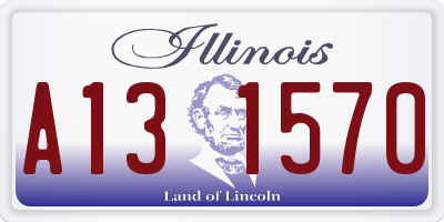 IL license plate A131570