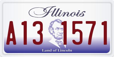 IL license plate A131571