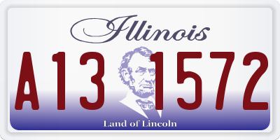 IL license plate A131572