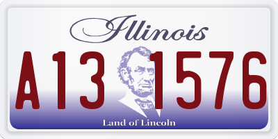 IL license plate A131576