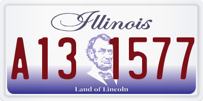IL license plate A131577