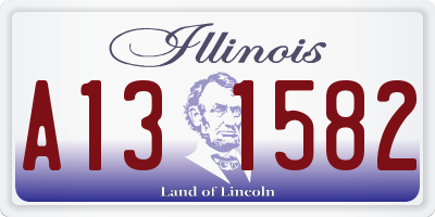 IL license plate A131582