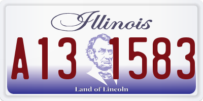 IL license plate A131583