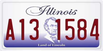 IL license plate A131584
