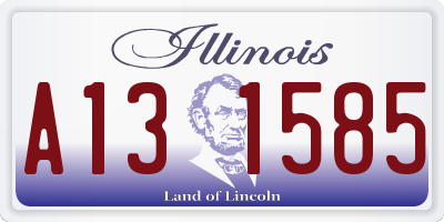 IL license plate A131585