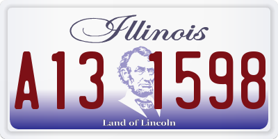 IL license plate A131598