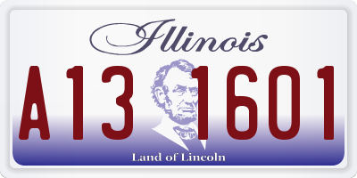 IL license plate A131601