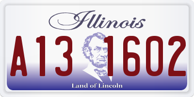 IL license plate A131602