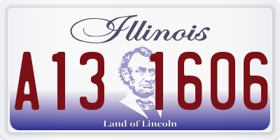 IL license plate A131606