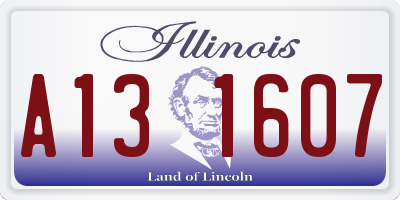 IL license plate A131607