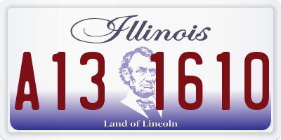 IL license plate A131610
