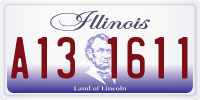 IL license plate A131611