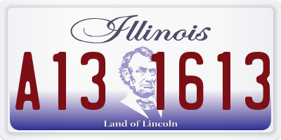 IL license plate A131613