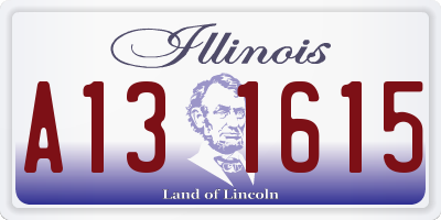 IL license plate A131615