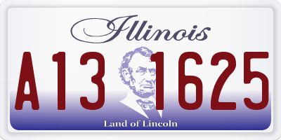 IL license plate A131625