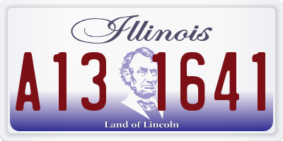 IL license plate A131641