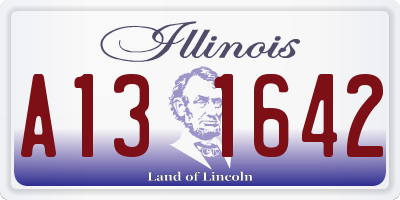 IL license plate A131642