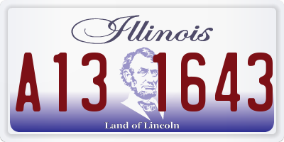 IL license plate A131643