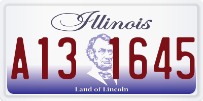 IL license plate A131645