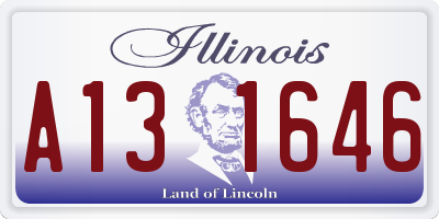 IL license plate A131646