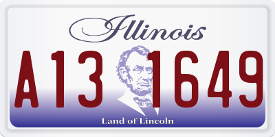 IL license plate A131649