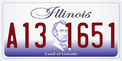 IL license plate A131651