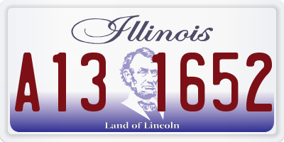 IL license plate A131652