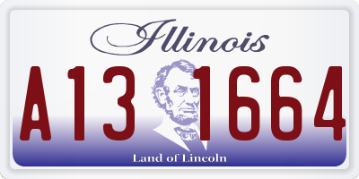 IL license plate A131664