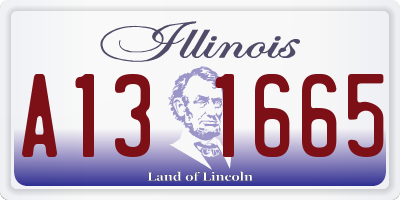 IL license plate A131665