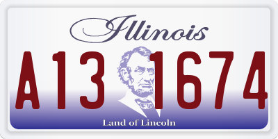 IL license plate A131674