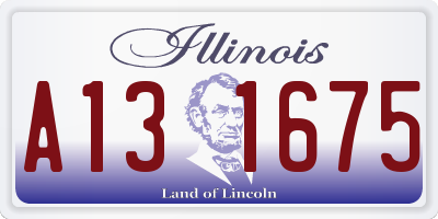 IL license plate A131675