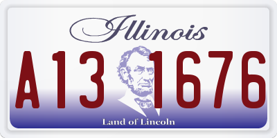 IL license plate A131676