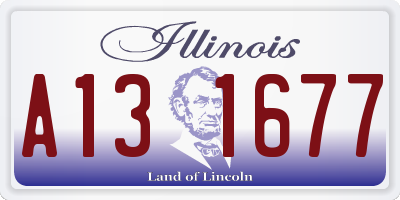 IL license plate A131677