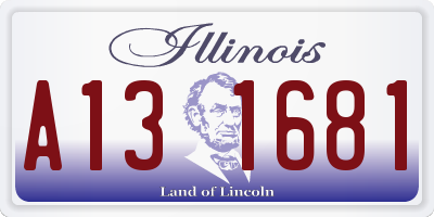 IL license plate A131681