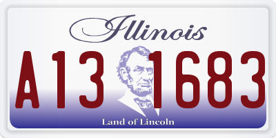 IL license plate A131683