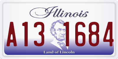 IL license plate A131684