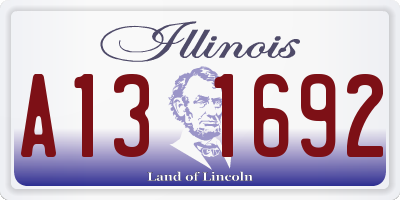 IL license plate A131692