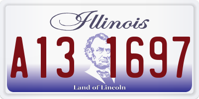 IL license plate A131697