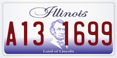 IL license plate A131699